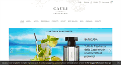 Desktop Screenshot of profumeriacauli.com